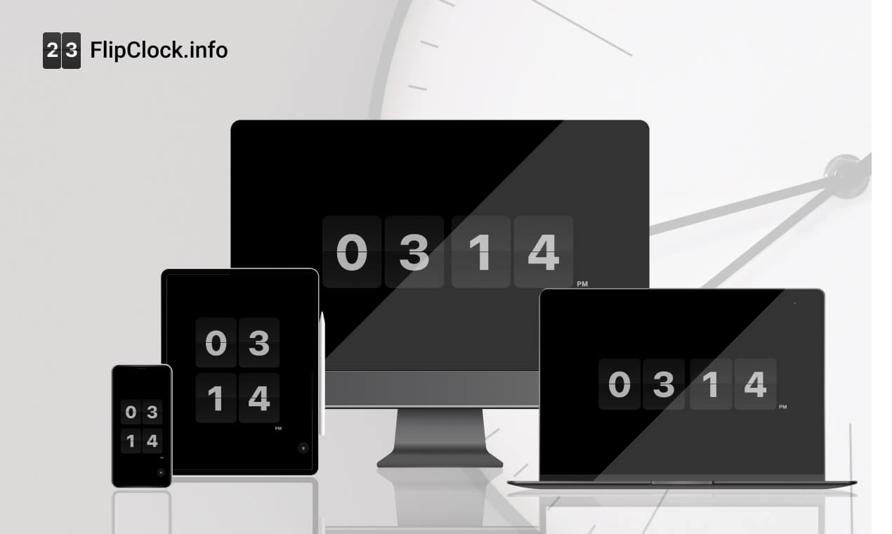 Flip Clock Online — minimalist online flip clock with seconds for desktop, tablet, and mobile